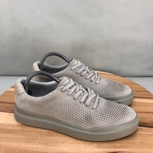 Cole Haan GrandPro Tennis Shoes Mens 7.5M Gray Leather Perforated Casual